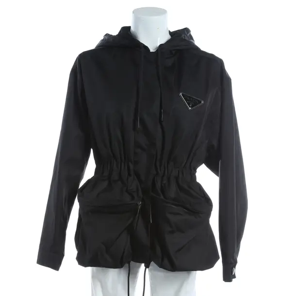 Mid-Season Jacket, in Black, Polyamid, Prada