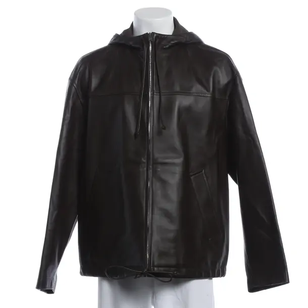 Giacca in pelle, in Marrone scuro, Pelle, Bottega Veneta