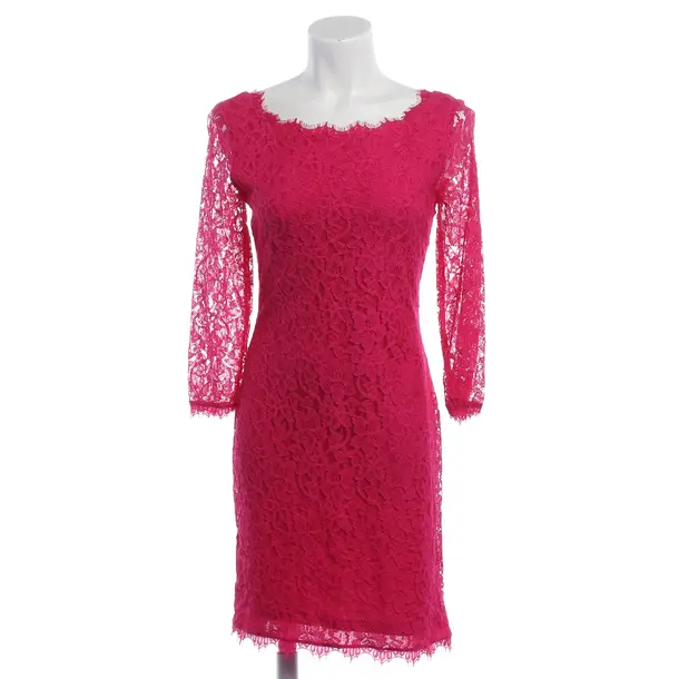 Cocktailkleid, in Himbeere, Spitze, Diane von Furstenberg