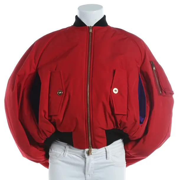 Mid-Season Jacket, in Red, Polyester, Versace