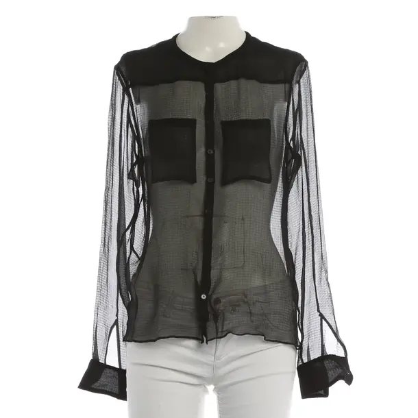 Blouse, in Black, Silk, Rochas