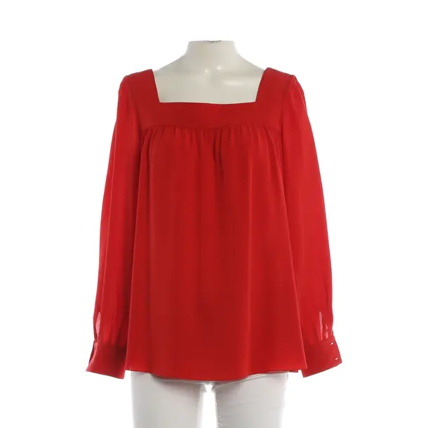 Blouse, in Red, Silk, Saint Laurent
