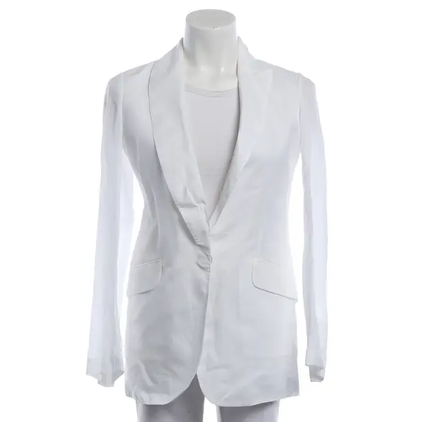 Blazer, in White, Ramia, Brunello Cucinelli