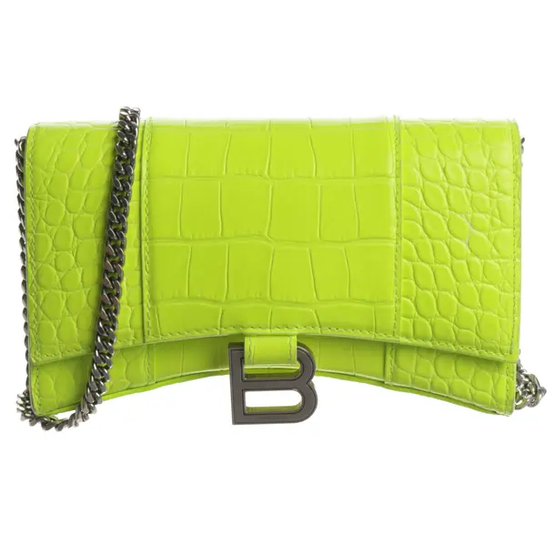 Borsa da sera, in Giallo neon, Pelle, Balenciaga