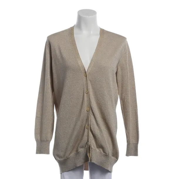 Cardigan, in Gold, Viscose, Prada