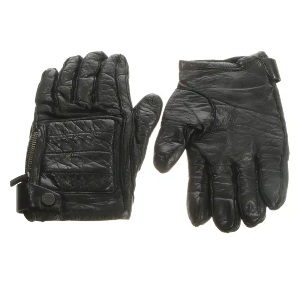 Lederhandschuhe, in Schwarz, Leder, Gucci