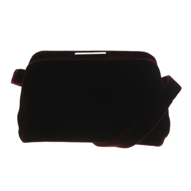 Schultertasche, in Bordeaux, Samt, Prada