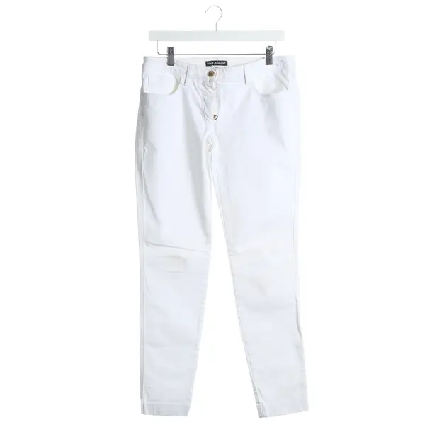 Hose, in Weiß, Baumwolle, Dolce & Gabbana
