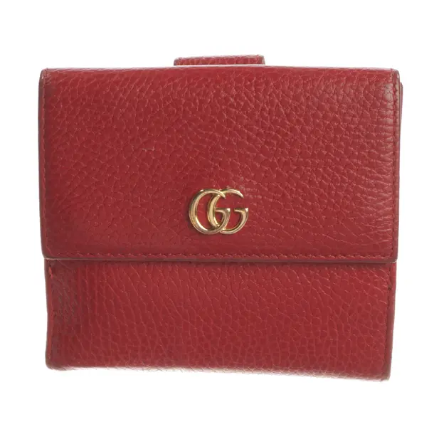 Wallet, in Red, Leather, Gucci