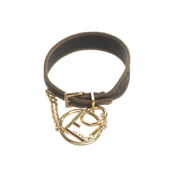 Armband, in Braun, Baumwolle, Fendi
