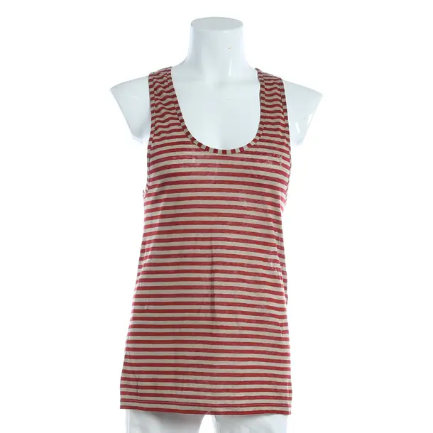 Top, in Red, Linen, Saint Laurent