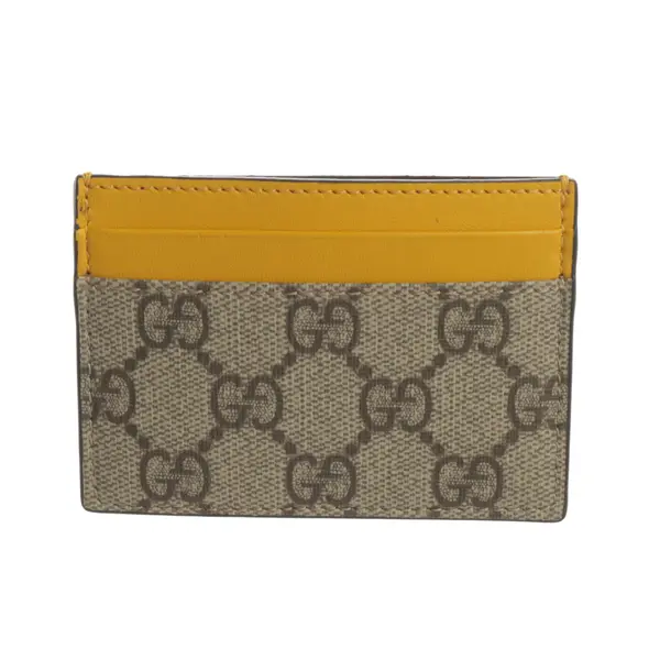 Card Holder, in Yellow, Leder, Gucci