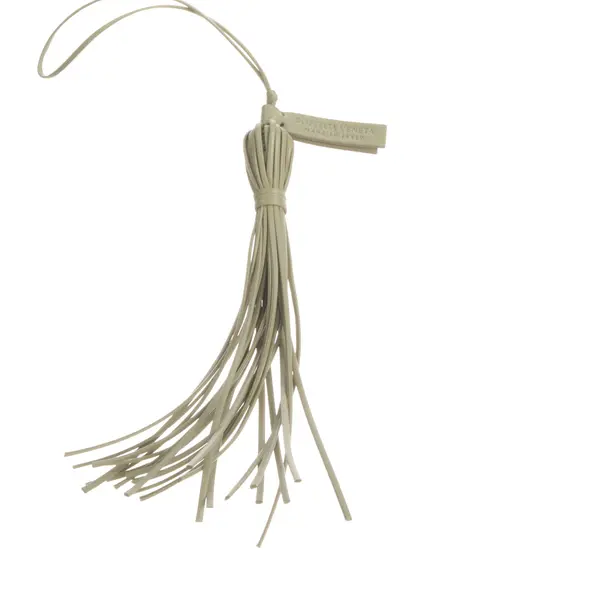 Keyring, in Beige, Leather, Bottega Veneta