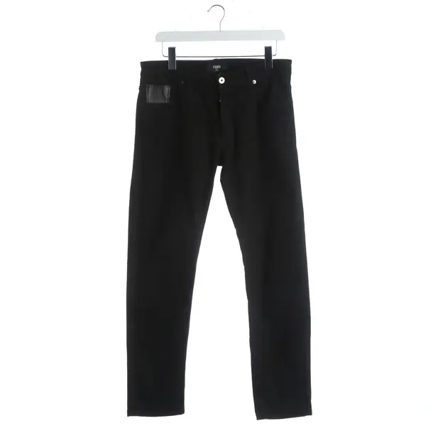 Jeans Straight Fit, in Schwarz, Denim, Fendi