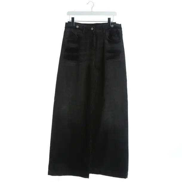Boyfriend Jeans, in Dark Gray, Cotton, The Attico