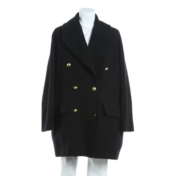 Mid-Season Coat, in Black, Wolle, Tagliatore