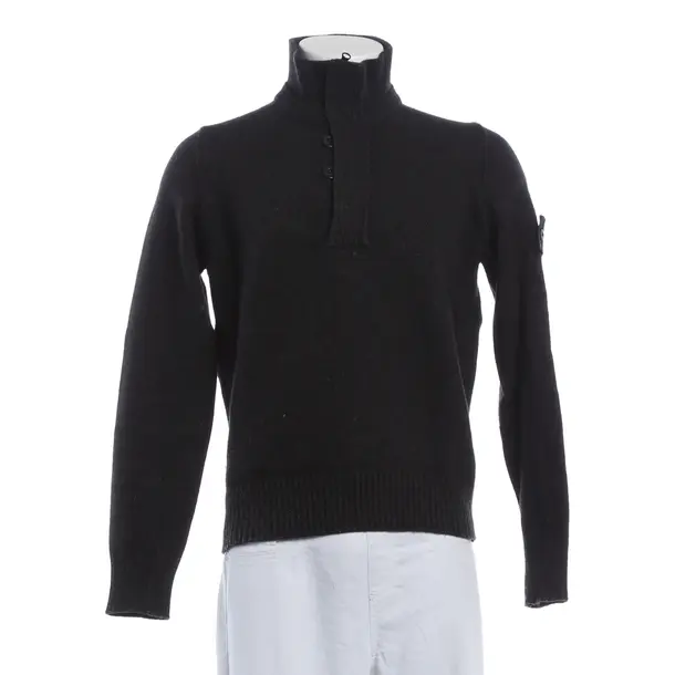 Maglione, in Grigio scuro, Lana, Isola di pietra