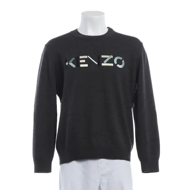 Pullover, in Grau, Wolle, Kenzo