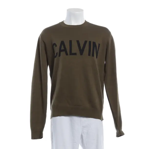 Jumper, in Olive Green, Baumwolle, Calvin Klein