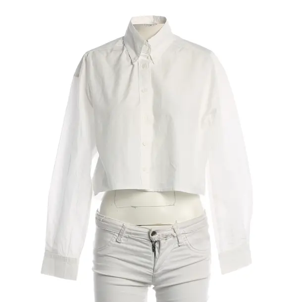 Blouse, in White, Cotton, Frankie Shop