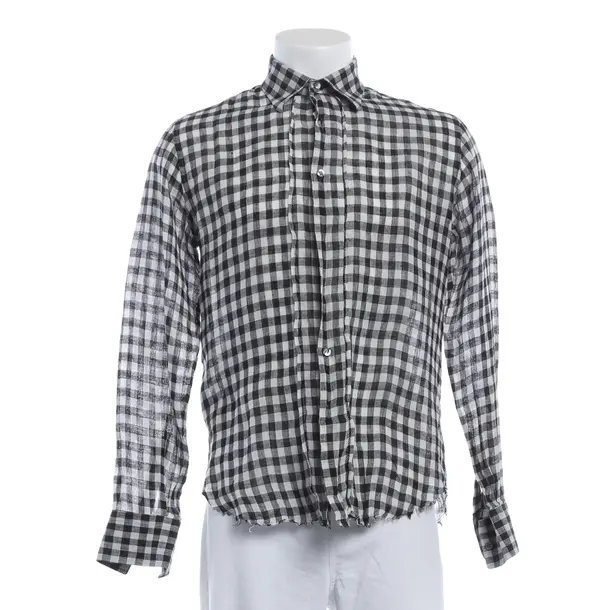 Camicia, in Nero, Lino, Ermanno Scervino