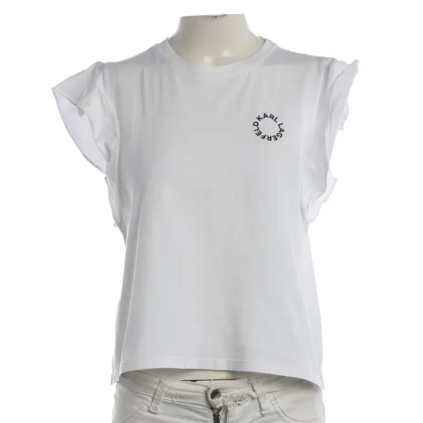 Camicia, in Bianco, Cotone, Karl Lagerfeld