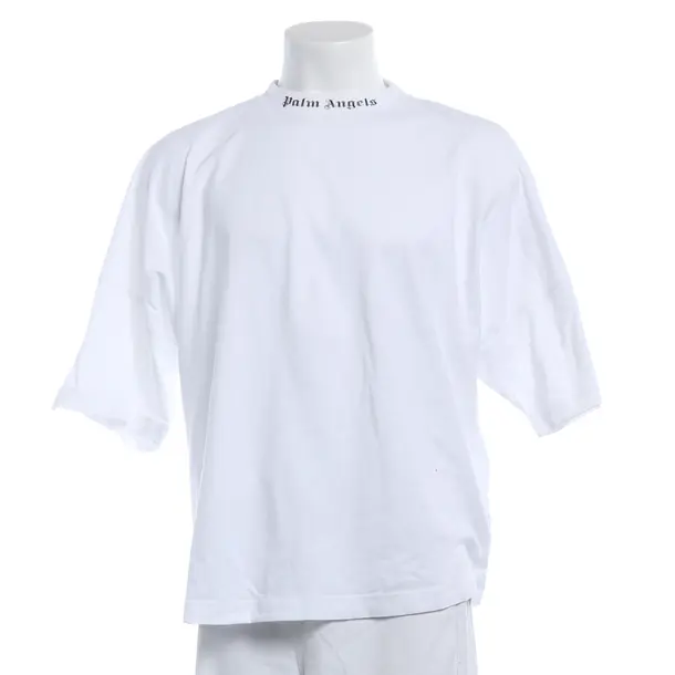T-Shirt, in White, Cotton, Palm Angels