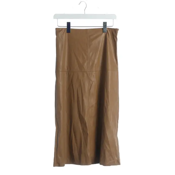 Skirt, in Light Brown, Leder, Max Mara