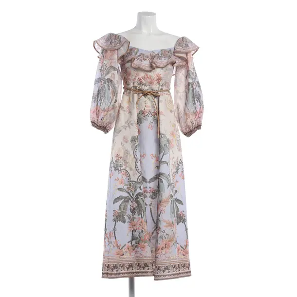 Cocktailkleid, in Mehrfarbig, Leinen, Zimmermann