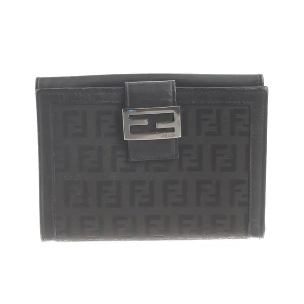 Wallet, in Black, Leather, Fendi