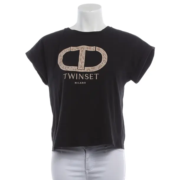 Camicia, in Nero, Cotone, Set di gemelli