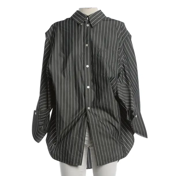 Bluse, in Grau, Baumwolle, Balenciaga
