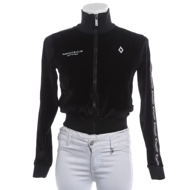 Zip-up Hoodie, in Black, Polyester, Marcelo Burlon