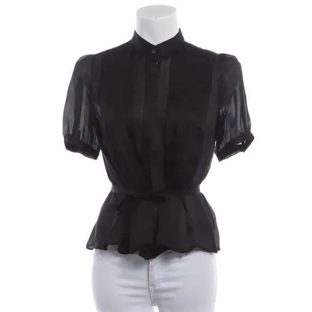 Blouse, in Black, Silk, Prada