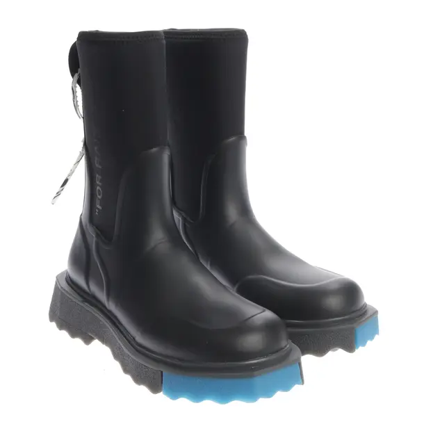 Stiefeletten in Schwarz, , Off-White