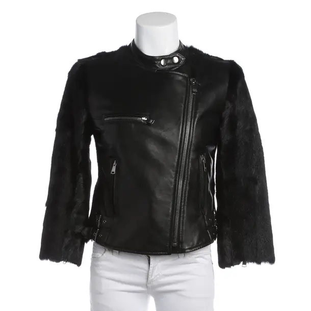 Lederjacke in Schwarz, Leder, Dolce & Gabbana
