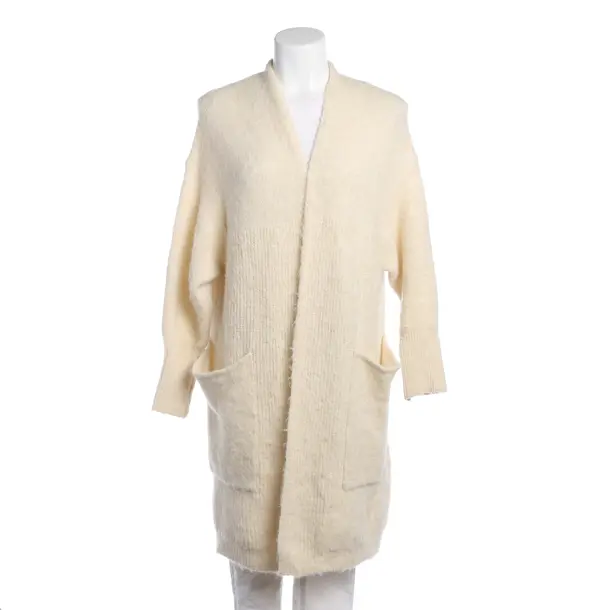 Strickjacke in Weiß, Polyacryl, American Vintage