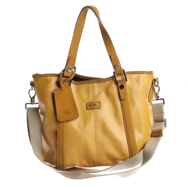 Shoulder Bag in Yellow, Leather, Tod´s