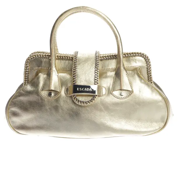 Handtasche in Metallic, Leder, Escada