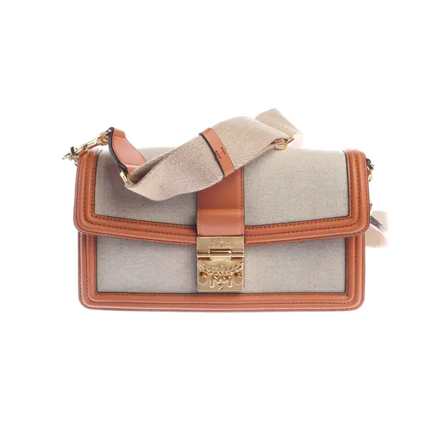 Handtasche in Braun, Baumwolle, MCM