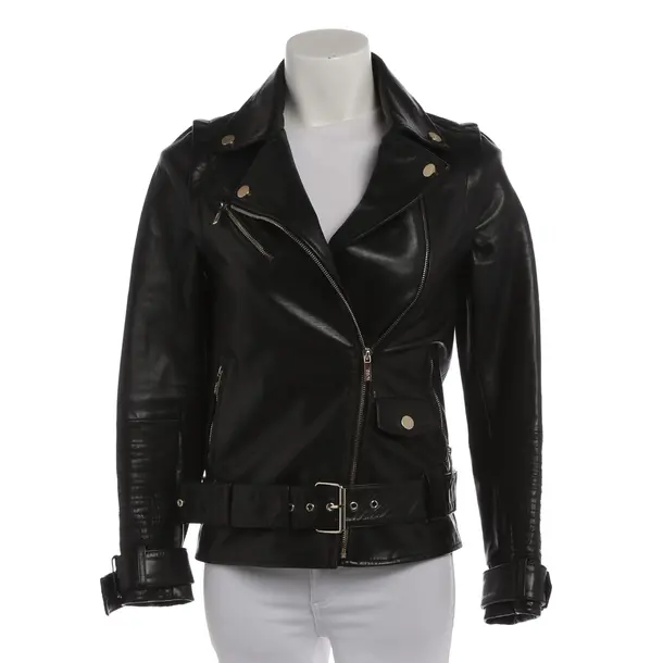 LeatherJacket in Black, Leather, Karl Lagerfeld