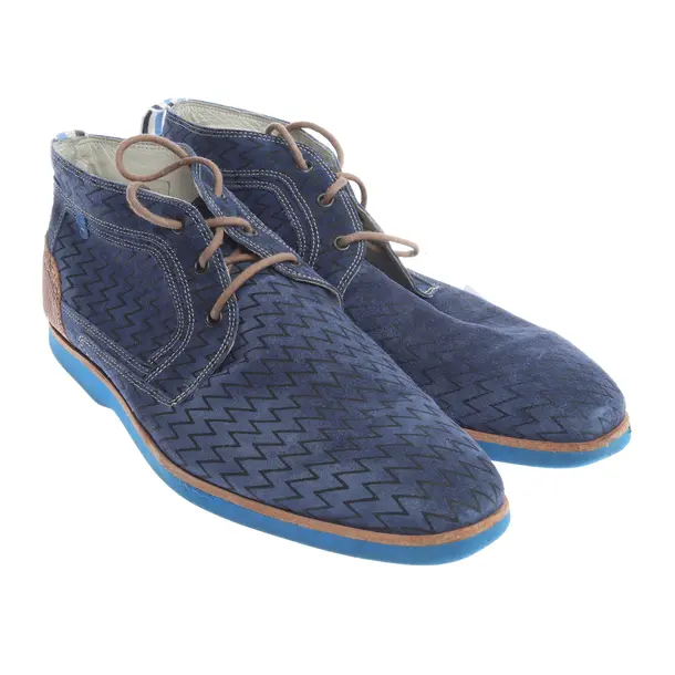 Lace Up Shoes in Blue, , Floris van Bommel