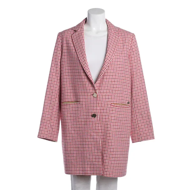 Mid-Season Coat in Red, Cotton, Mos Mosh