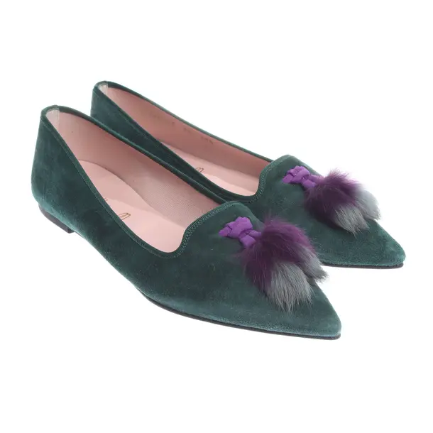 Loafers in Green, , Pretty Ballerinas