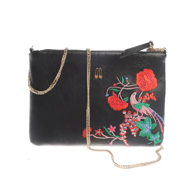 Evening Bag in Black, Leather, Pretty Ballerinas