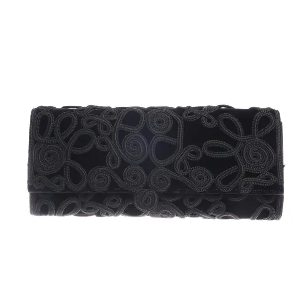 Clutch in Schwarz, Polyester, Escada