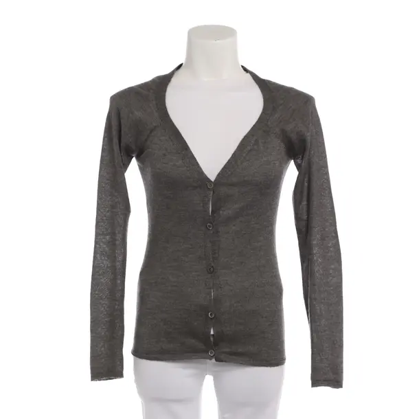 Strickjacke in Grau, Kaschmir, Prada