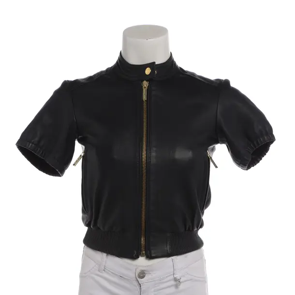 LeatherJacket in Gray, Leather, Michael Kors