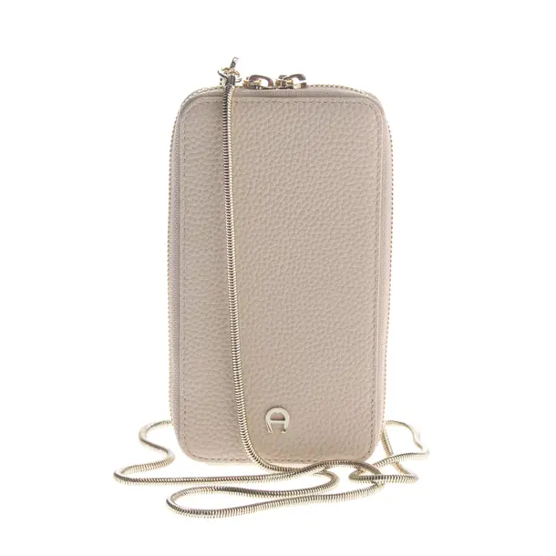 Phone Bag in White, Leather, Aigner