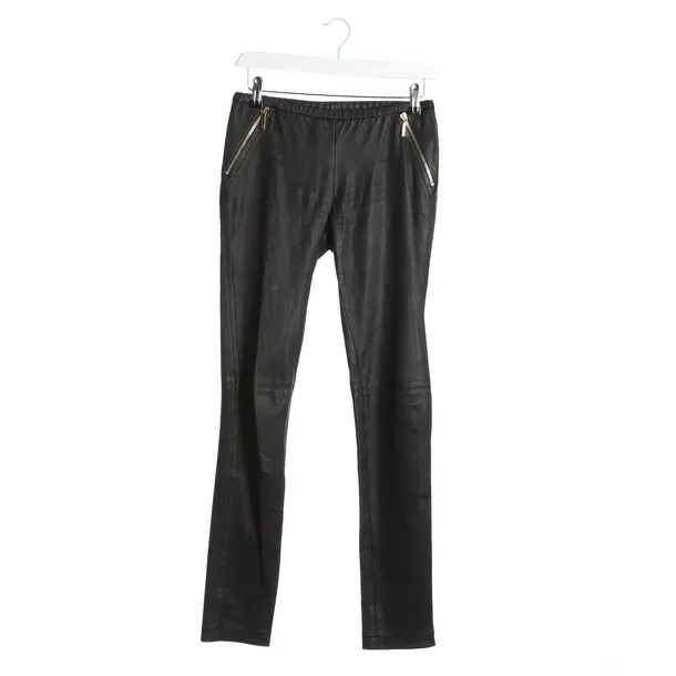 Hose in Schwarz, Leder, Emilio Pucci